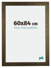 Leeds Bois Cadre Photo 60x84cm Champagne Brosse De Face Mesure | Yourdecoration.fr