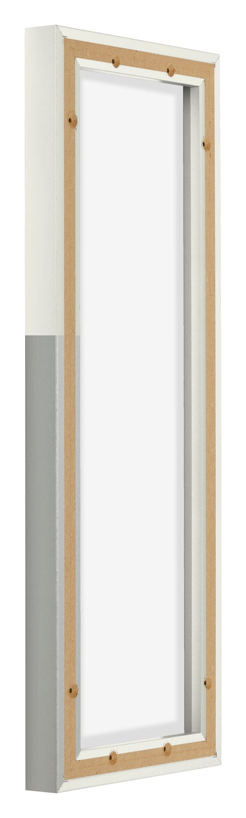 Lyon MDF Baklijst 1 3 Blanc Mat Arriere Oblique | Yourdecoration.fr