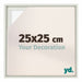 Lyon MDF Baklijst 25x25cm Blanc Mat De Face Mesure | Yourdecoration.fr
