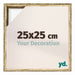Lyon MDF Baklijst 25x25cm Or Antique De Face Mesure | Yourdecoration.fr