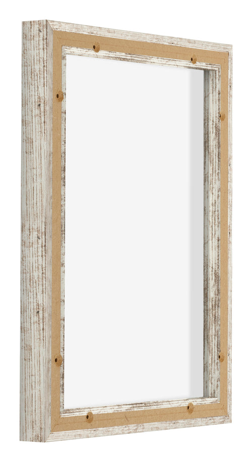 Lyon MDF Baklijst 3 4 Blanc Vintage Arriere Oblique | Yourdecoration.fr