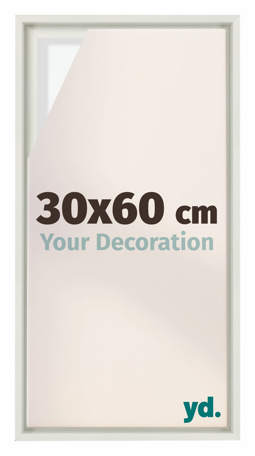 Lyon MDF Baklijst 30x60cm Blanc Mat De Face Mesure | Yourdecoration.fr