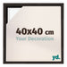Lyon MDF Baklijst 40x40cm Chene Fonce De Face Mesure | Yourdecoration.fr