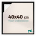 Lyon MDF Baklijst 40x40cm Noir Mat De Face Mesure | Yourdecoration.fr
