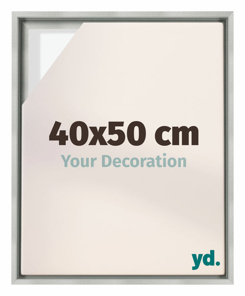Lyon MDF Baklijst 40x50cm Argent Mat De Face Mesure | Yourdecoration.fr