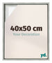 Lyon MDF Baklijst 40x50cm Argent Mat De Face Mesure | Yourdecoration.fr