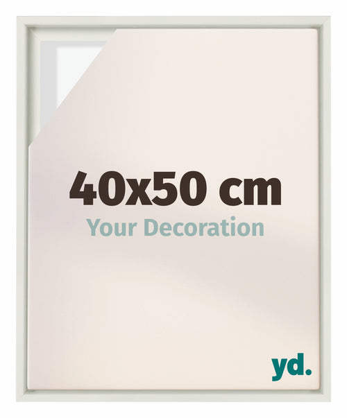 Lyon MDF Baklijst 40x50cm Blanc Mat De Face Mesure | Yourdecoration.fr
