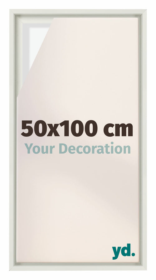 Lyon MDF Baklijst 50x100cm Blanc Mat De Face Mesure | Yourdecoration.fr