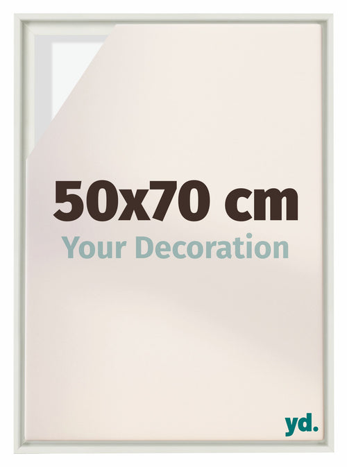 Lyon MDF Baklijst 50x70cm Blanc Mat De Face Mesure | Yourdecoration.fr