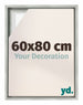 Lyon MDF Baklijst 60x80cm Argent Mat De Face Mesure | Yourdecoration.fr