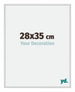 Miami Aluminium Cadre Photo 28x35cm Argent Mat De Face Mesure | Yourdecoration.fr
