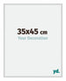 Miami Aluminium Cadre Photo 35x45cm Argent Mat De Face Mesure | Yourdecoration.fr