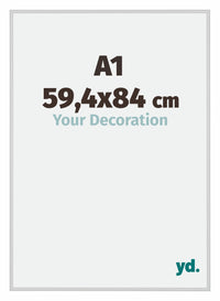 Miami Aluminium Cadre Photo 59 4x84cm A1 Argent Mat De Face Mesure | Yourdecoration.fr