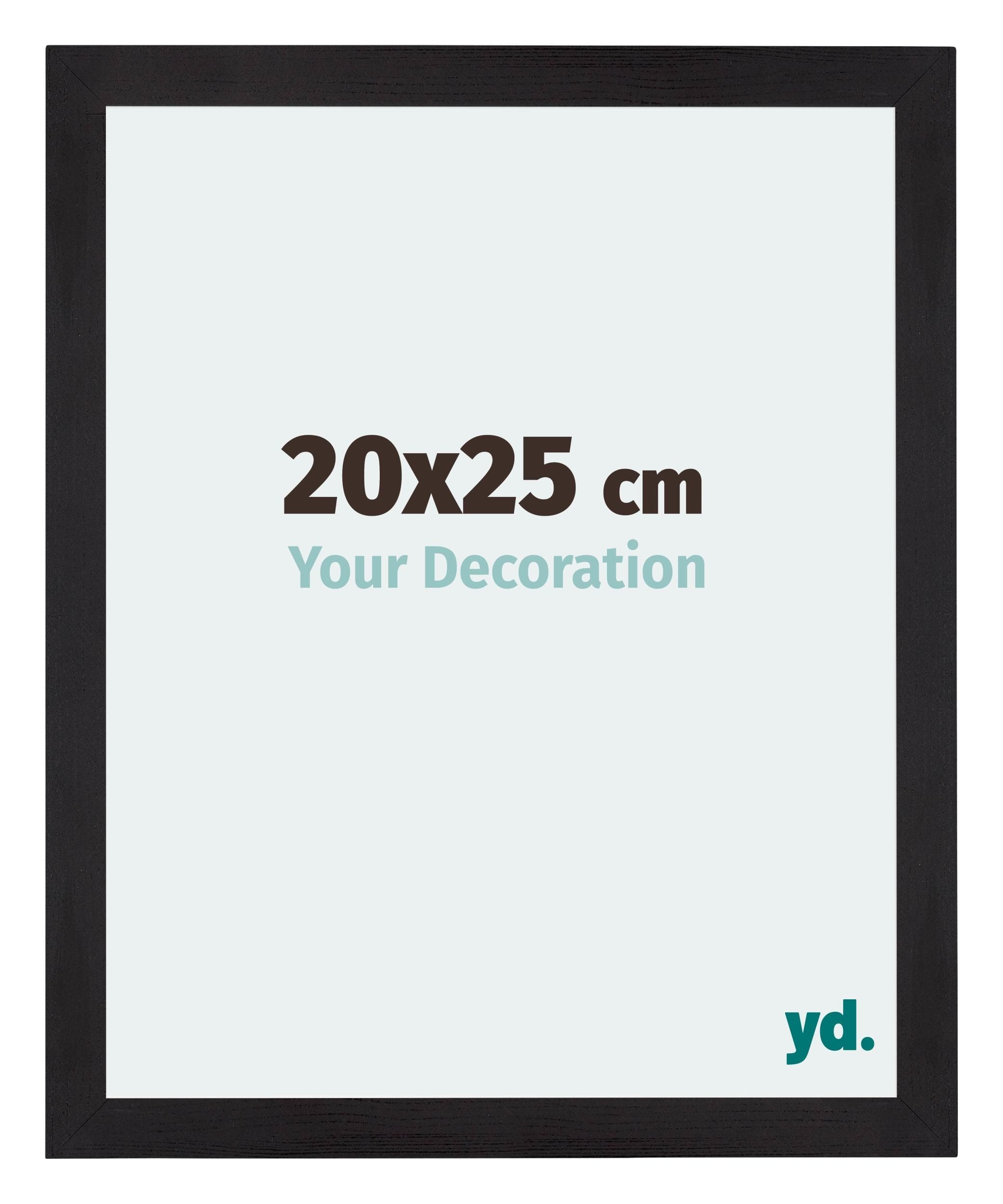 Cadre Photo 21x30 cm - Noir Grain de Bois - MDF - Como