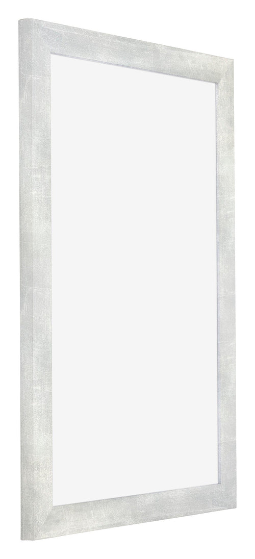 Mura MDF Cadre Photo 20x30cm Argent Brillant Vintage De Face Oblique | Yourdecoration.fr