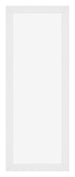 Mura MDF Cadre Photo 20x60 Blanc Brillant De Face | Yourdecoration.fr