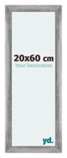 Mura MDF Cadre Photo 20x60cm Gris Balayé De Face Mesure | Yourdecoration.fr