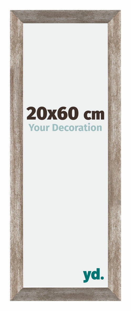 Mura MDF Cadre Photo 20x60cm Métal Vintage De Face Mesure | Yourdecoration.fr