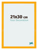 Mura MDF Cadre Photo 21x30cm Jaune De Face Mesure | Yourdecoration.fr