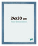 Mura MDF Cadre Photo 24x30cm Bleu Brillant Geveegd De Face Mesure | Yourdecoration.fr