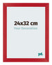 Mura MDF Cadre Photo 24x32cm Rouge De Face Mesure | Yourdecoration.fr