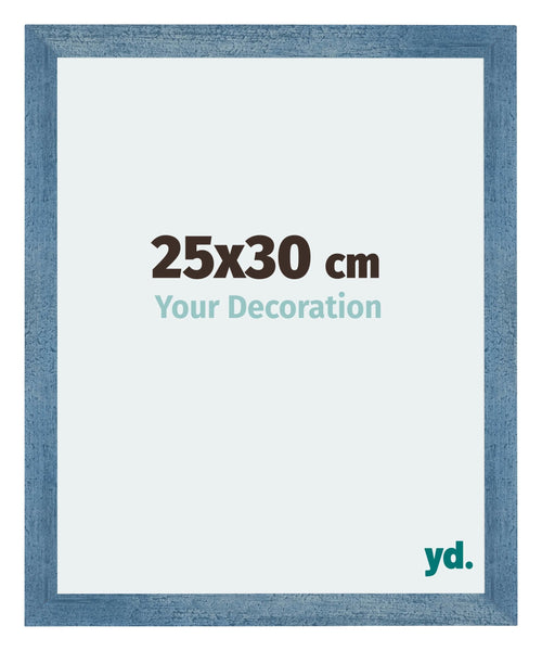 Mura MDF Cadre Photo 25x30cm Bleu Brillant Geveegd De Face Mesure | Yourdecoration.fr