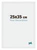 Mura MDF Cadre Photo 25x35cm Blanc Brillant De Face Mesure | Yourdecoration.fr