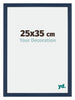 Mura MDF Cadre Photo 25x35cm Bleu Foncé Patine De Face Mesure | Yourdecoration.fr