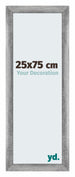 Mura MDF Cadre Photo 25x75cm Gris Patiné De Face Mesure | Yourdecoration.fr
