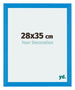 Mura MDF Cadre Photo 28x35cm Bleu Brillant De Face Mesure | Yourdecoration.fr