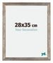 Mura MDF Cadre Photo 28x35cm Métal Vintage De Face Mesure | Yourdecoration.fr