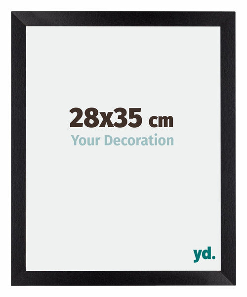 Mura MDF Cadre Photo 28x35cm Noir Mat De Face Mesure | Yourdecoration.fr