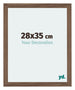 Mura MDF Cadre Photo 28x35cm Noyer Sombre De Face Mesure | Yourdecoration.fr