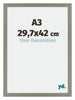 Mura MDF Cadre Photo 29 7x42cm A3 Gris Mesure | Yourdecoration.fr