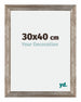 Mura MDF Cadre Photo 30x40cm Métal Vintage De Face Mesure | Yourdecoration.fr