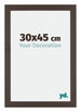 Mura MDF Cadre Photo 30x45cm Chêne Foncé De Face Mesure | Yourdecoration.fr
