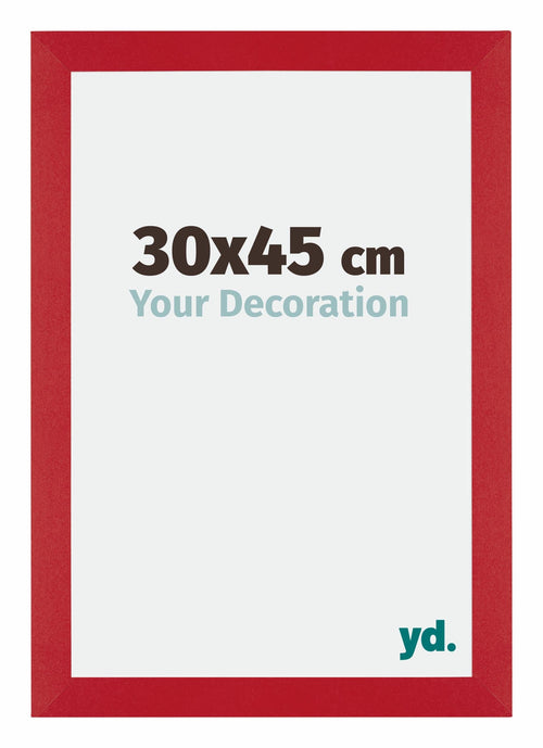 Mura MDF Cadre Photo 30x45cm Rouge De Face Mesure | Yourdecoration.fr