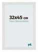 Mura MDF Cadre Photo 32x45cm Blanc Mat De Face Mesure | Yourdecoration.fr