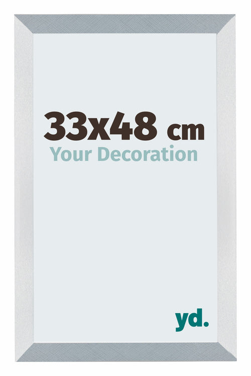 Mura MDF Cadre Photo 33x48cm Aluminium Brossé De Face Mesure | Yourdecoration.fr
