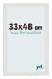 Mura MDF Cadre Photo 33x48cm Blanc Mat De Face Mesure | Yourdecoration.fr