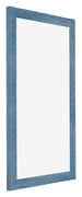 Mura MDF Cadre Photo 33x48cm Bleu Brillant Patiné De Face Oblique | Yourdecoration.fr