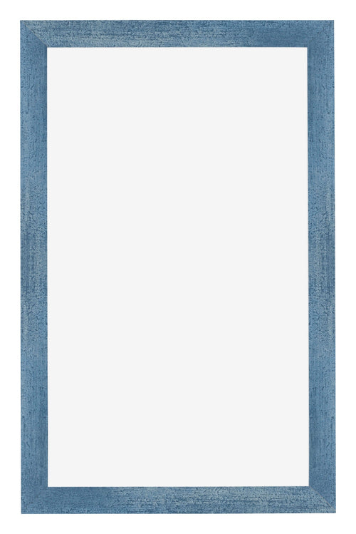 Mura MDF Cadre Photo 33x48cm Bleu Brillant Patiné De Face | Yourdecoration.fr
