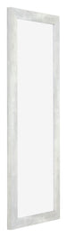 Mura MDF Cadre Photo 33x98cm Argent Brillant Vintage De Face Oblique | Yourdecoration.fr