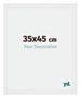 Mura MDF Cadre Photo 35x45cm Blanc Brillant De Face Mesure | Yourdecoration.fr