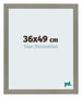 Mura MDF Cadre Photo 36x49cm Gris De Face Mesure | Yourdecoration.fr