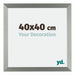 Mura MDF Cadre Photo 40x40cm Champagne De Face Mesure | Yourdecoration.fr