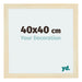 Mura MDF Cadre Photo 40x40cm Sable Balayé De Face Mesure | Yourdecoration.fr