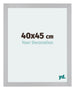 Mura MDF Cadre Photo 40x45cm Argent Mat De Face Mesure | Yourdecoration.fr