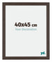 Mura MDF Cadre Photo 40x45cm Chêne Foncé De Face Mesure | Yourdecoration.fr
