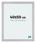 Mura MDF Cadre Photo 40x50cm Argent Mat De Face Mesure | Yourdecoration.fr